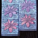 Divine Lotus Red Bloom Scarf