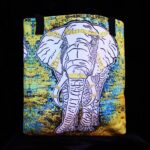 Tote Bags: Elephant World, Bloom Magic, Fat Dragon.