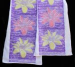 Divine Lotus Red Bloom Scarf