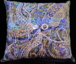 Squid in Blue Sea pillow